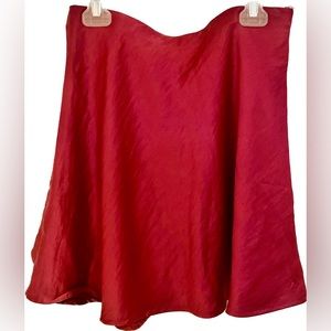 Satin hot pink skort